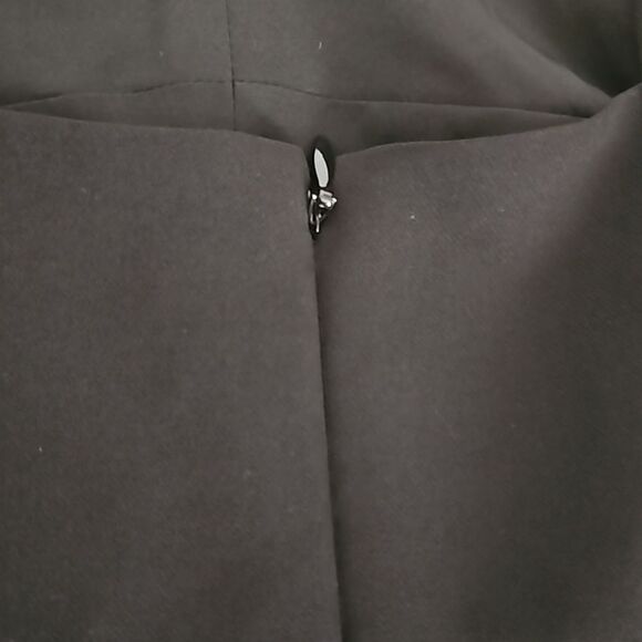 RW&CO Pleated Beaded Cut Out Mini Dress Black & Silver 00 - Picture 16 of 16